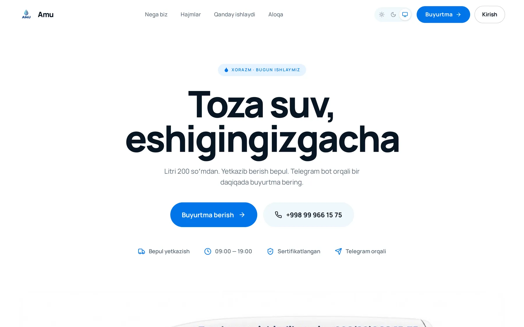 Amu Tozalangan Suv website