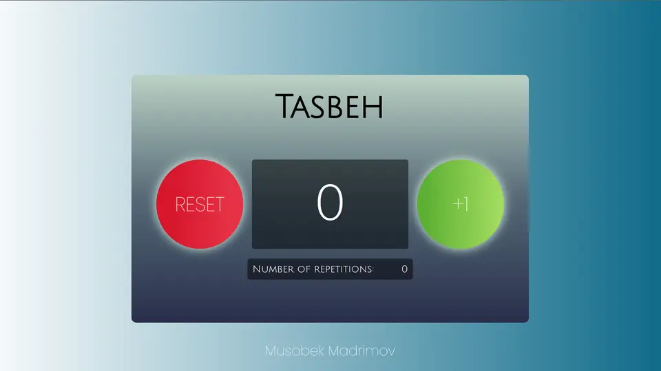 Electronic tasbeh