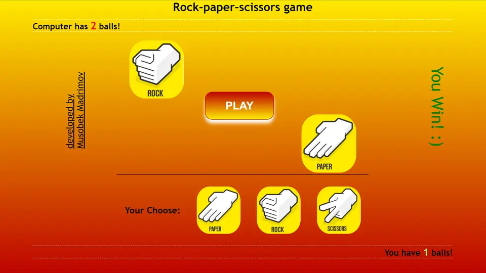 Rock, paper, scissors