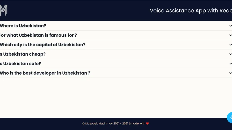 Voice assistant