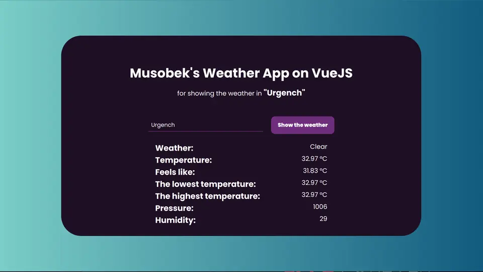 Weather app