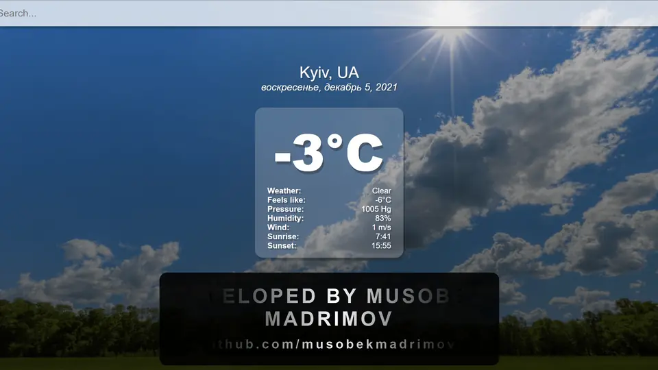 Weather app